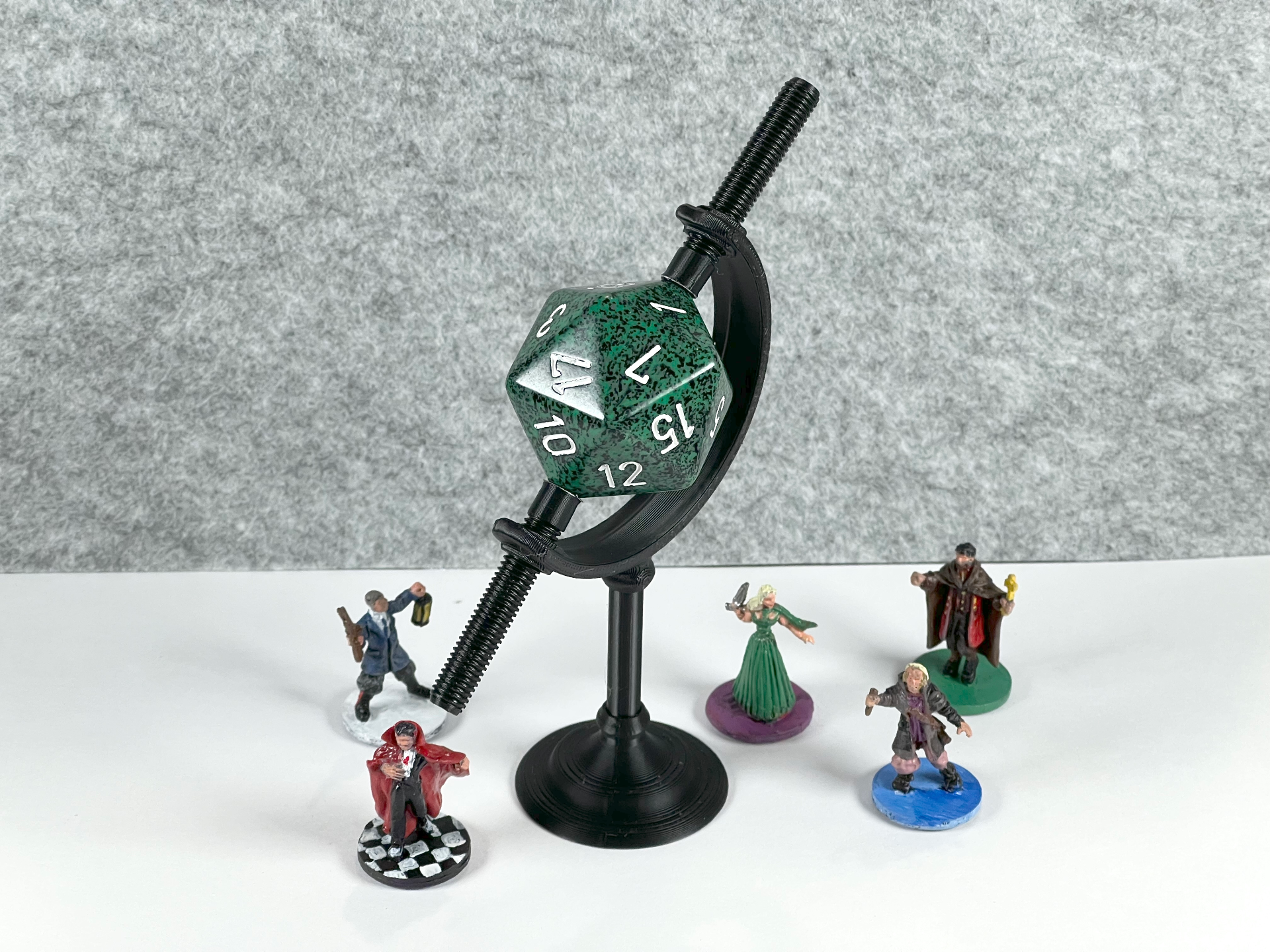 Armillary Caliper Dice Display