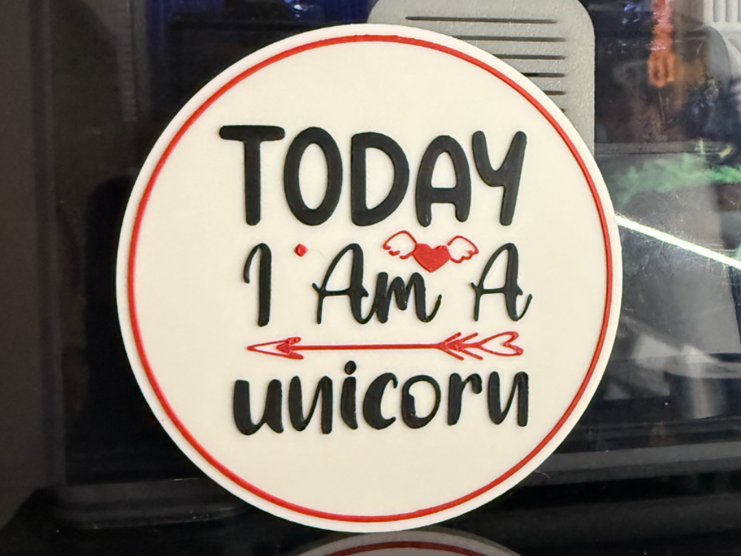 TODAY I AM A UNICORN COASTER