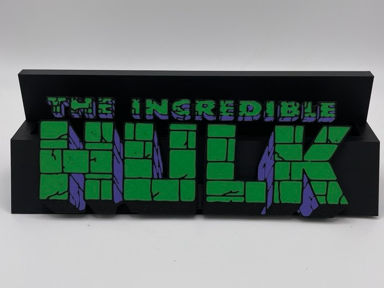 Hulk magnetic logo for CGC graded comic stand