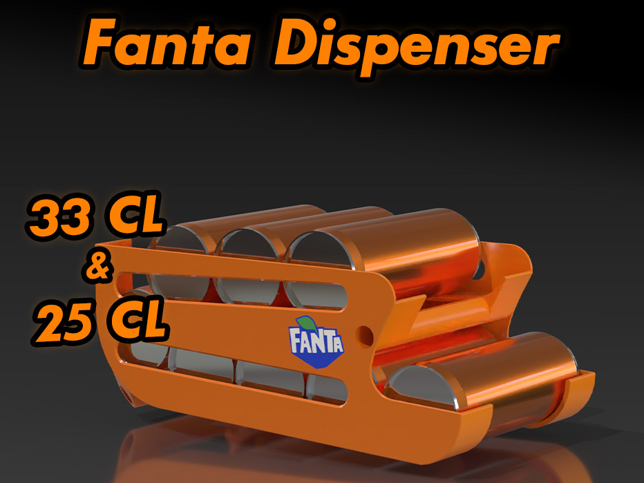 Distributeur de Canettes - Fanta 33 & 25 Slim