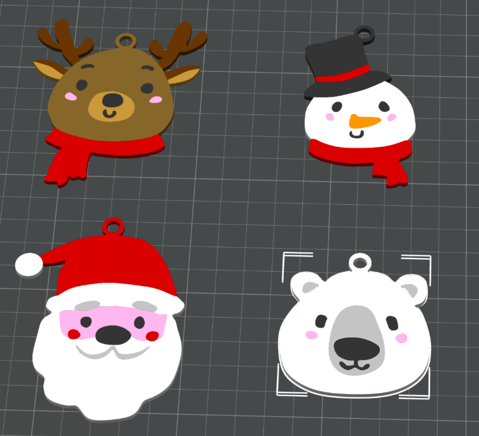 Hanging Christmas Characters