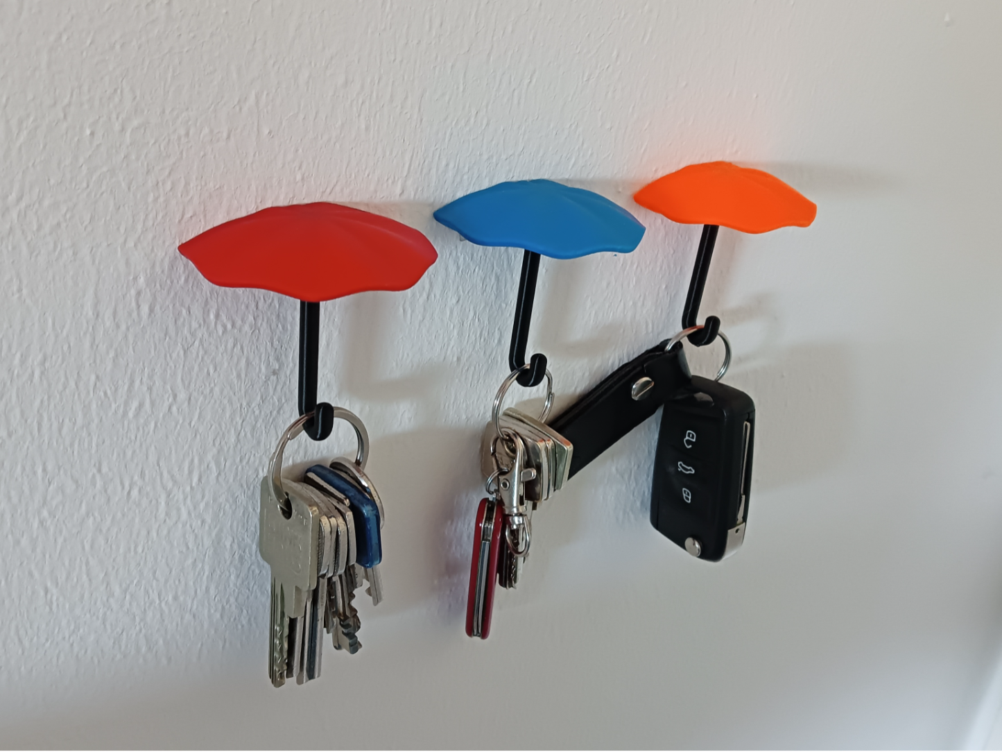Umbrella key hanger