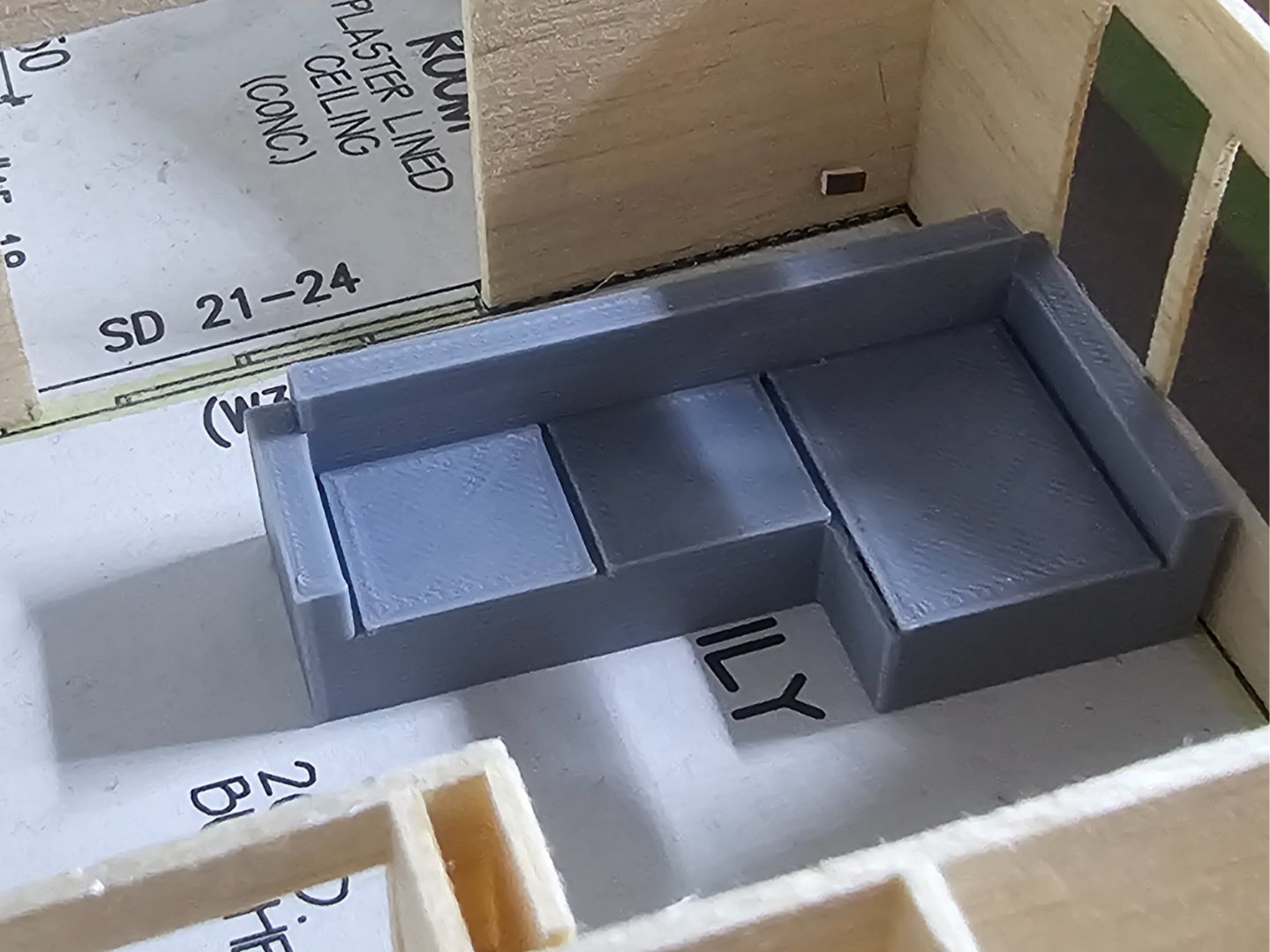 1:100 Scale Model Furniture