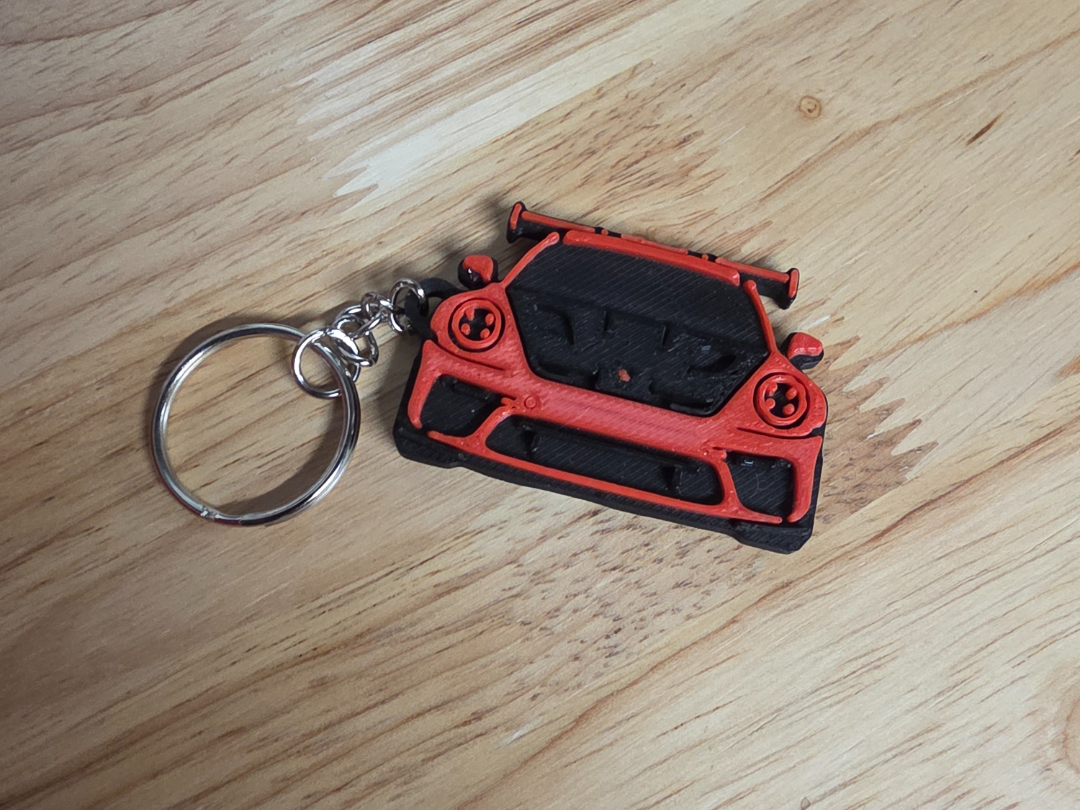 Porsche 911 (992) GT3 RS Inspired Keychain