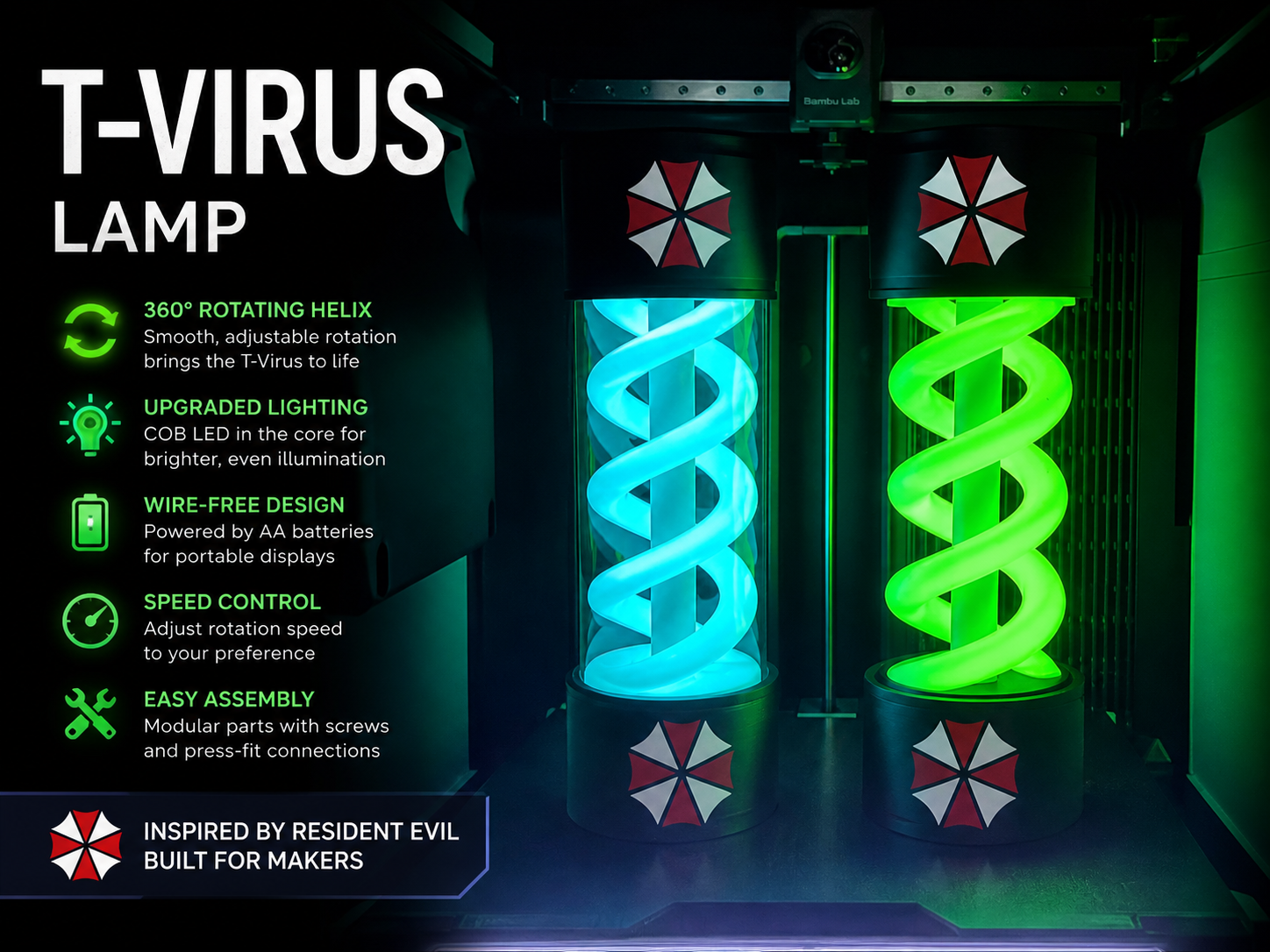 360° Rotating T-Virus Lamp