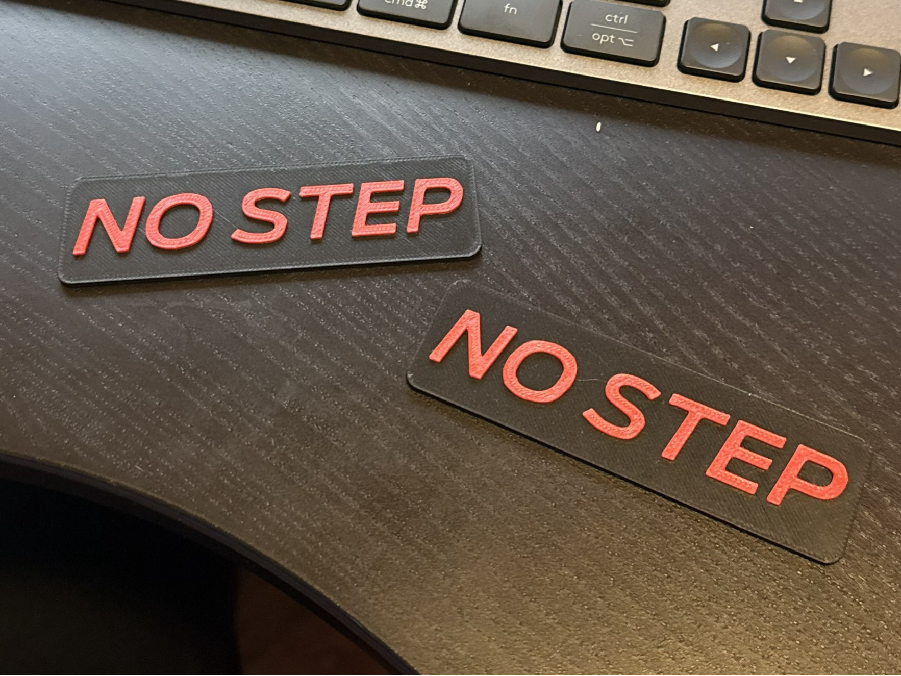 "No Step" Warning Sign