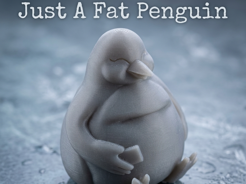 MEET THE CHONK: The Ultimate Fat Penguin Print!