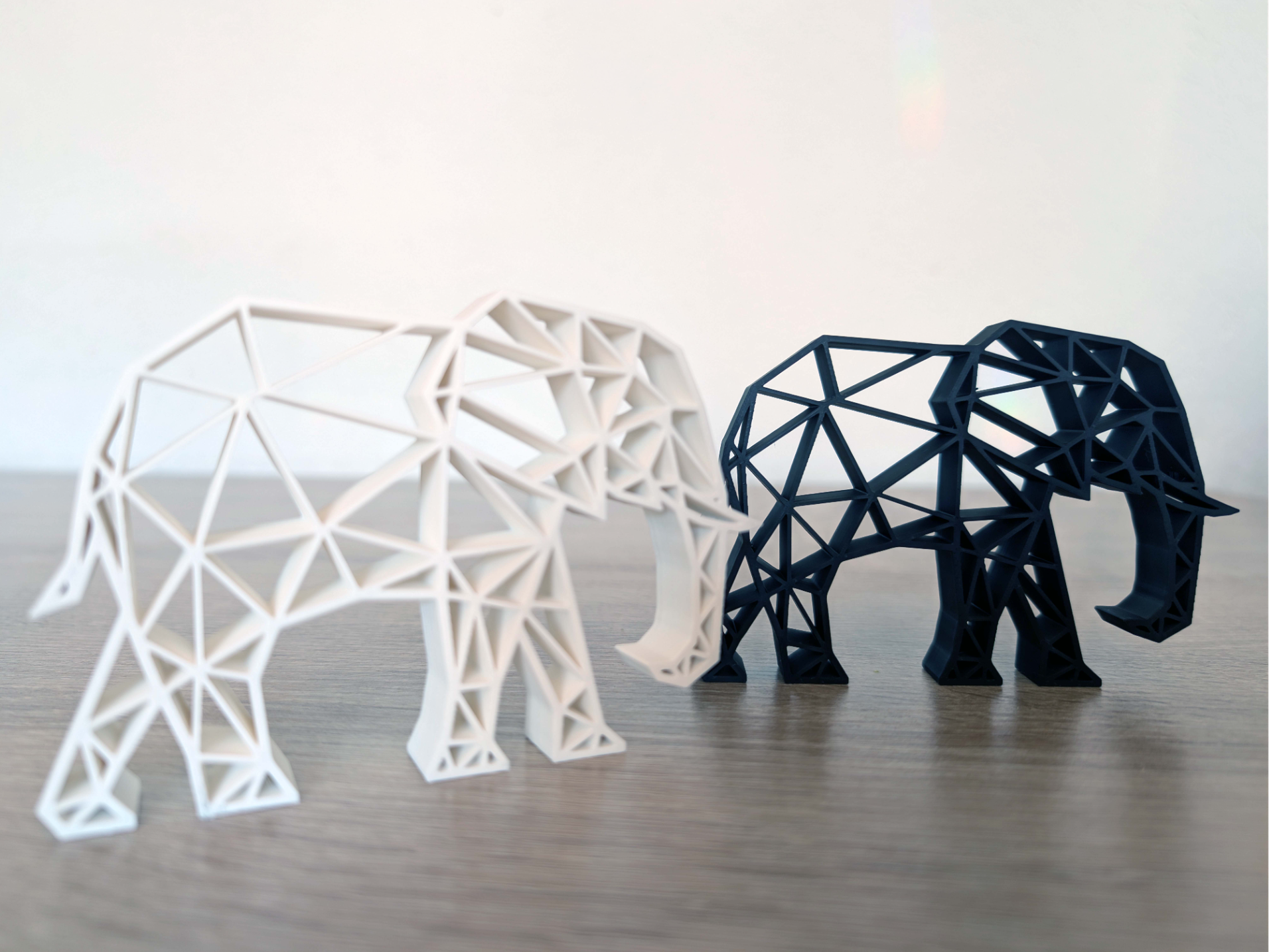 Elefant Geometricdesign Lineart