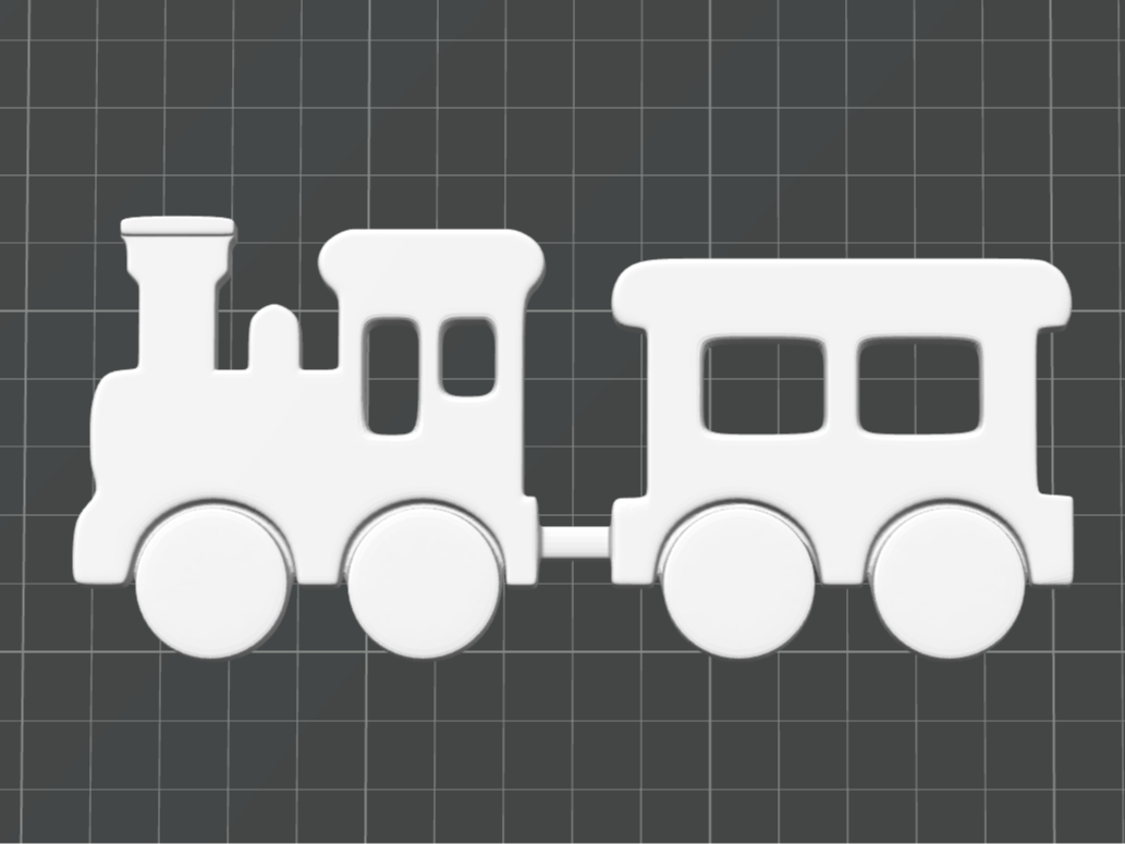 Flat Train Wall Decor