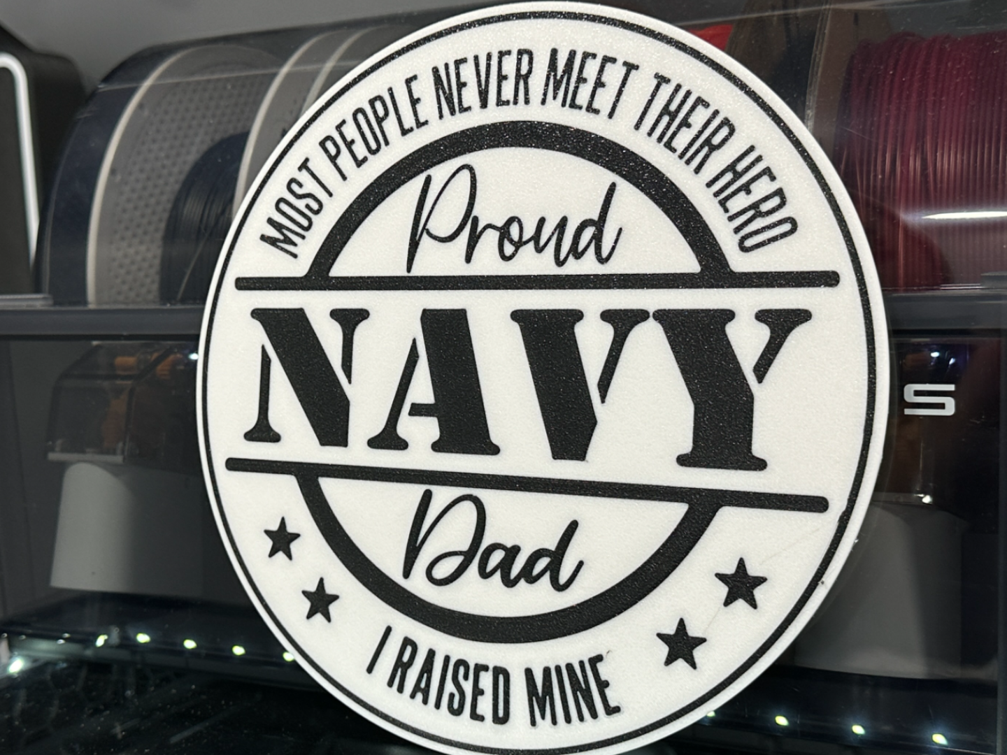 Proud Navy Dad - Large Sign