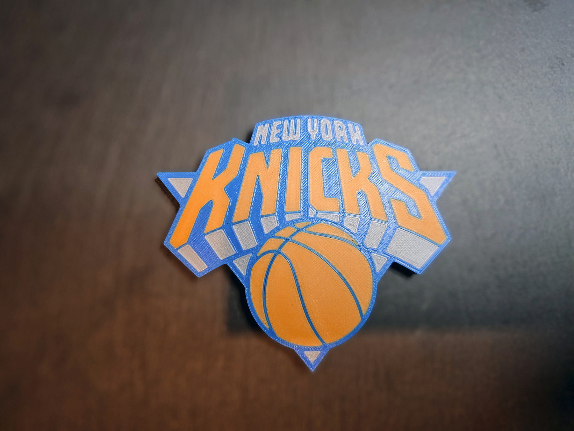 New York Knicks Badge Logo Plaque Can Be Scaled