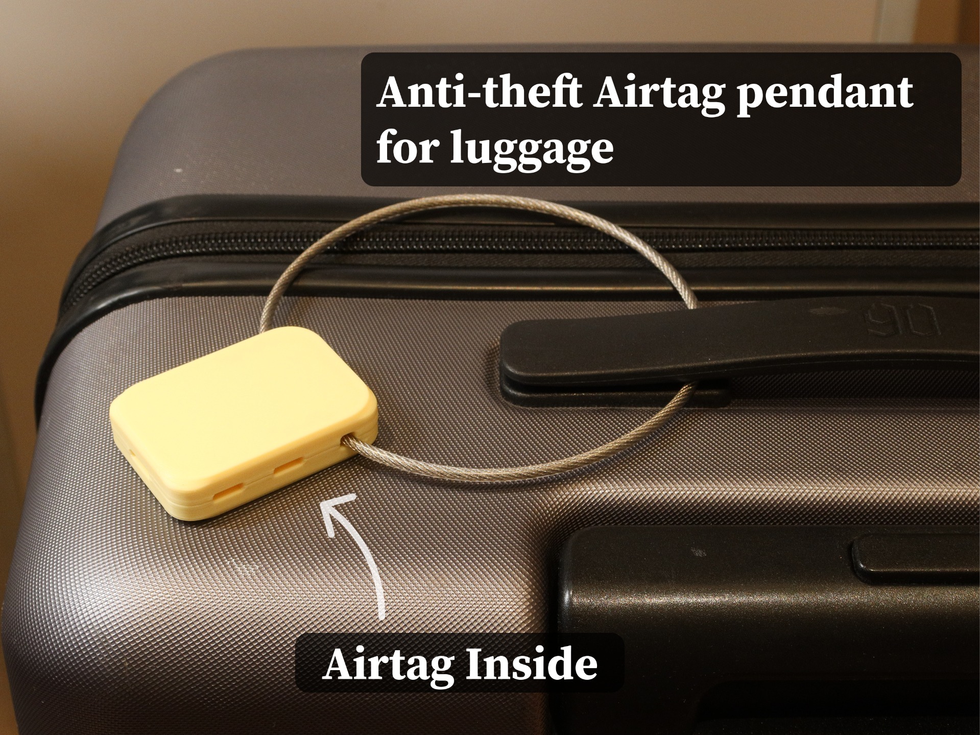 Anti-theft Airtag pendant for luggage
