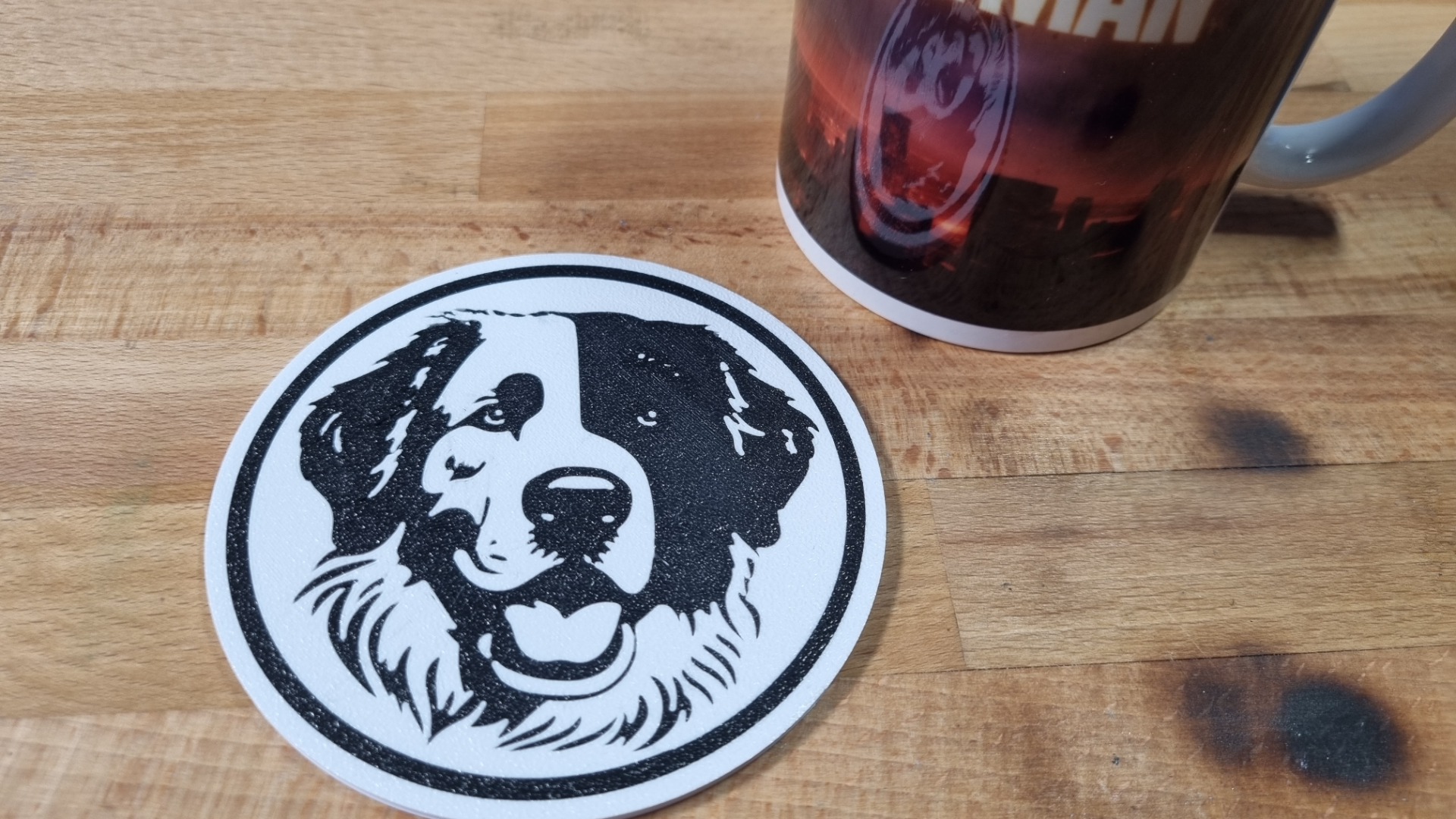 Great Pyrenees dog coaster
