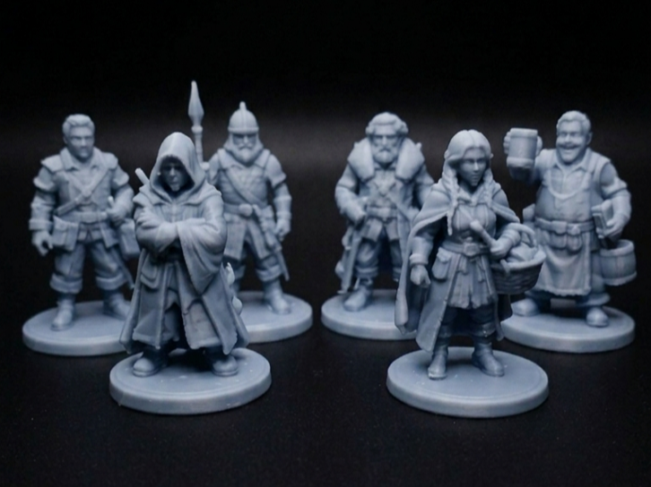 Fantasy Tavern & Town NPCs (6 Miniatures Set 2)