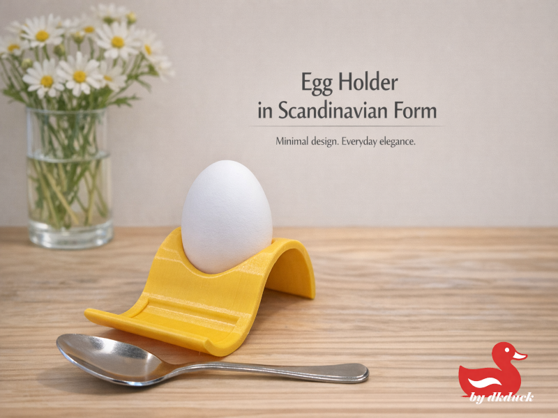 Curved Egg Stand for Boiled Eggs