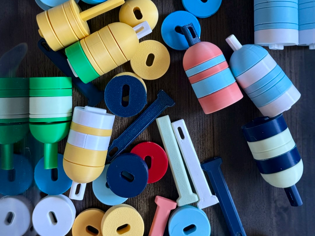 Lobster Buoy Keychain — With Leftover Filament