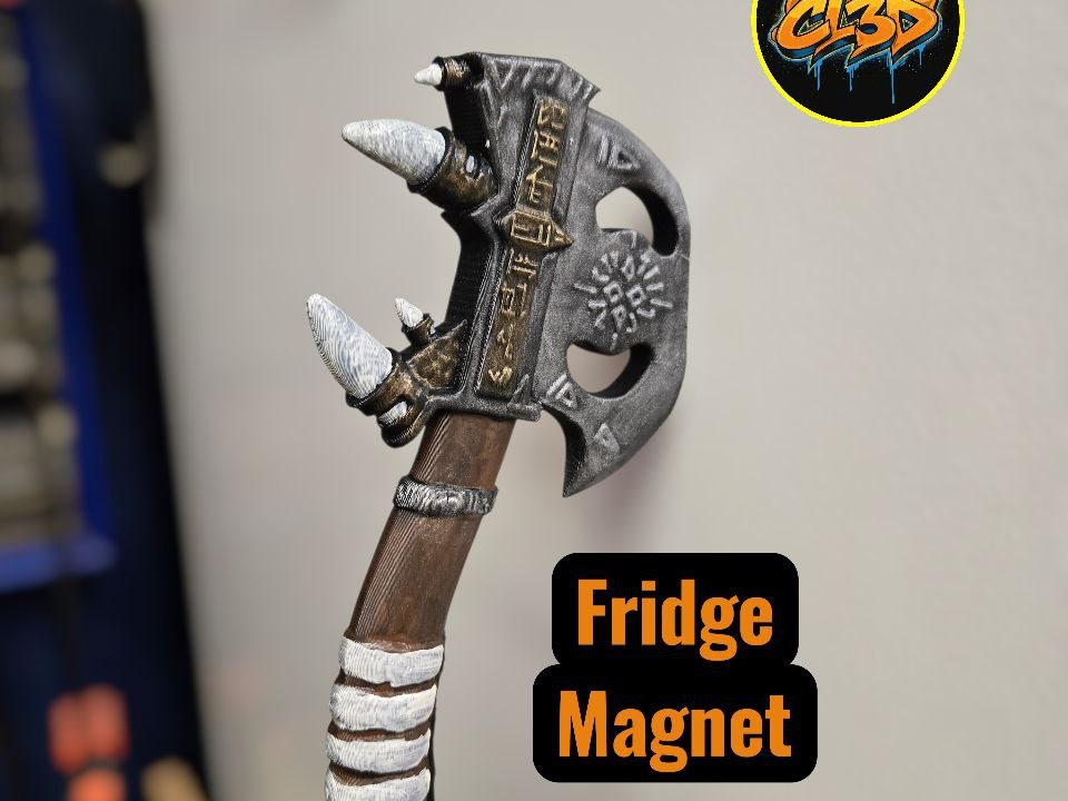 Hieroglyph Axe Fridge Magnet