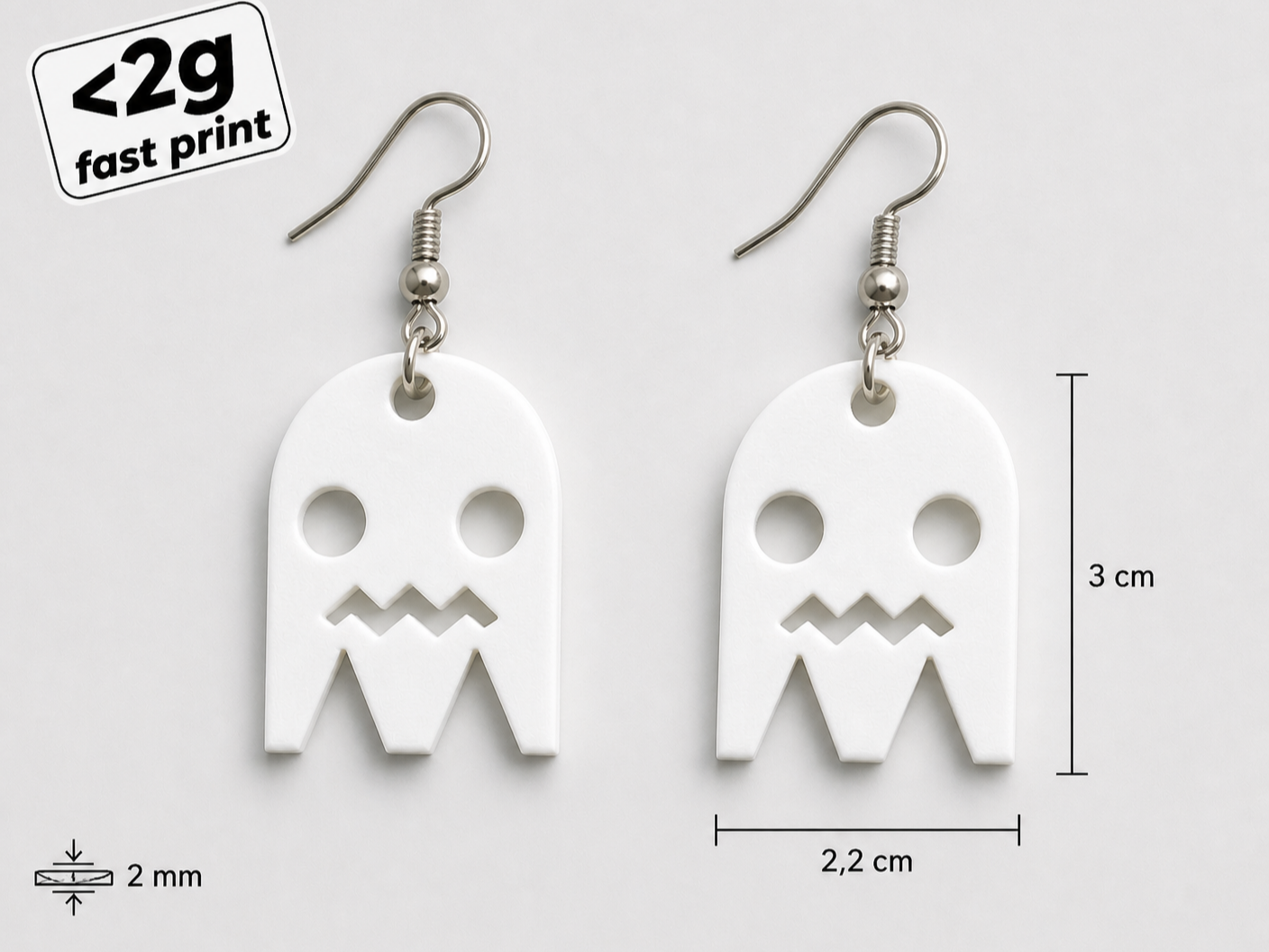 Ghost earrings