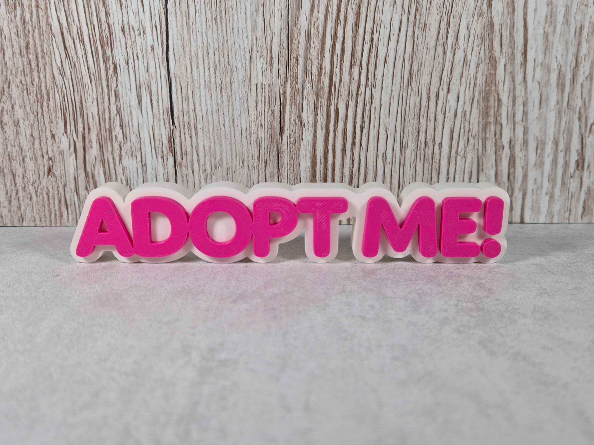 3D Adopt Me Logo – Customize Your Gaming Space