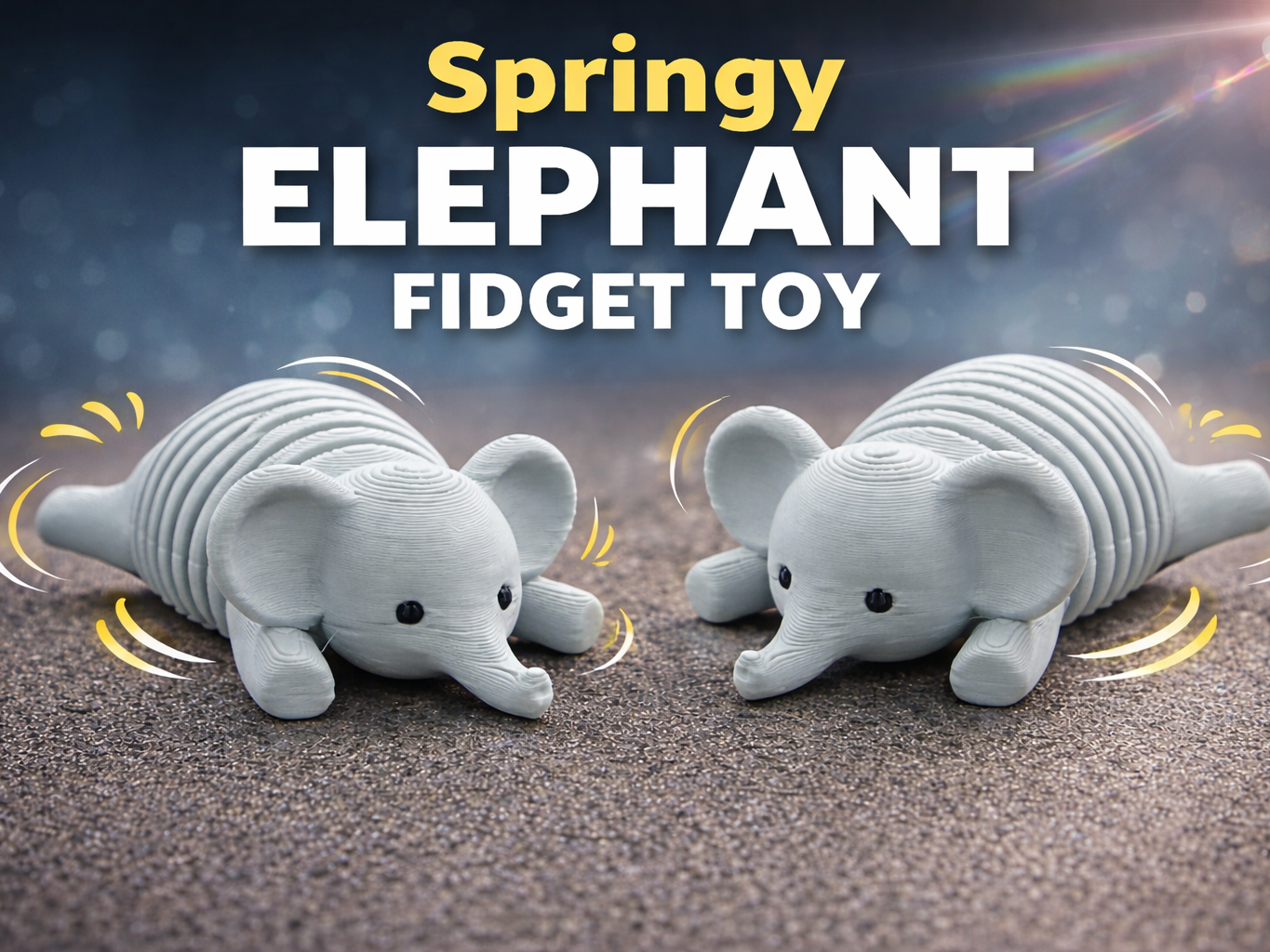 Springy Elephant – Flexi Print-in-Place Fidget Toy