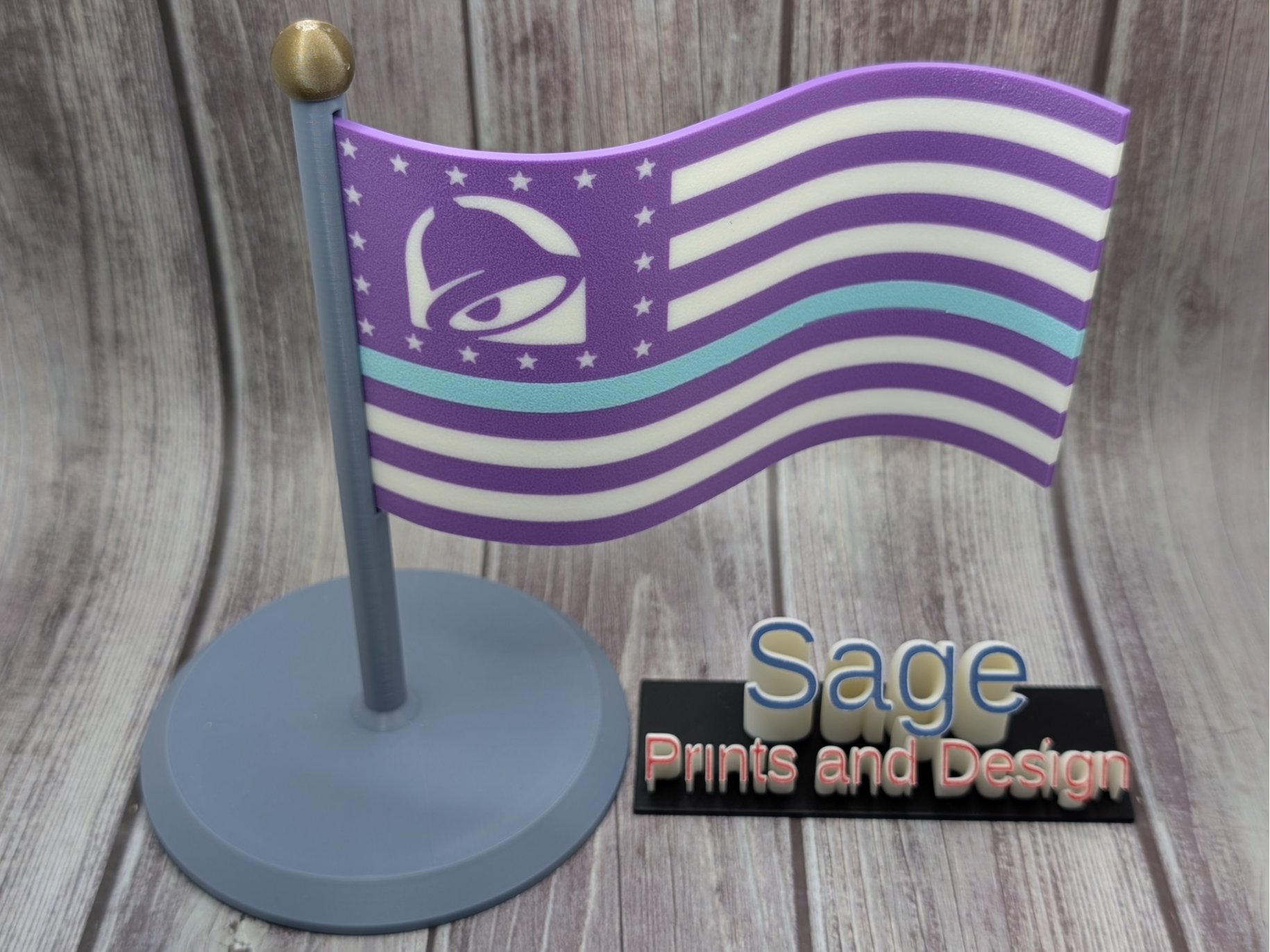 Taco Bell Thin Dew Line flag