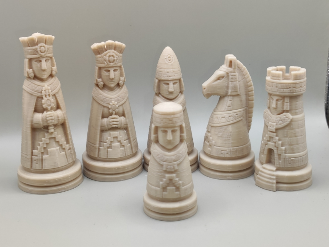 Inca Empire Chess Set