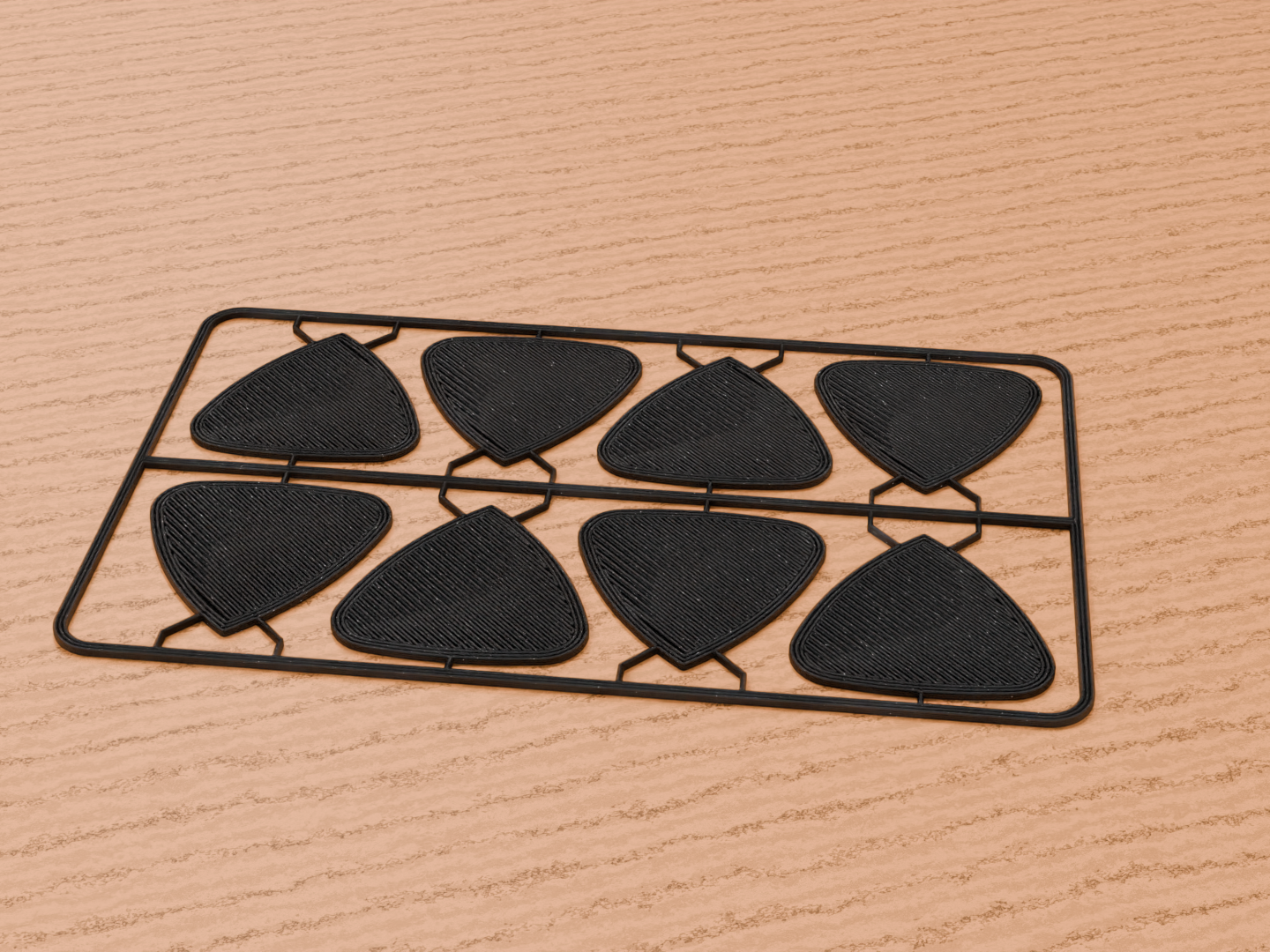 Guitar picks break-off | Credit card shape