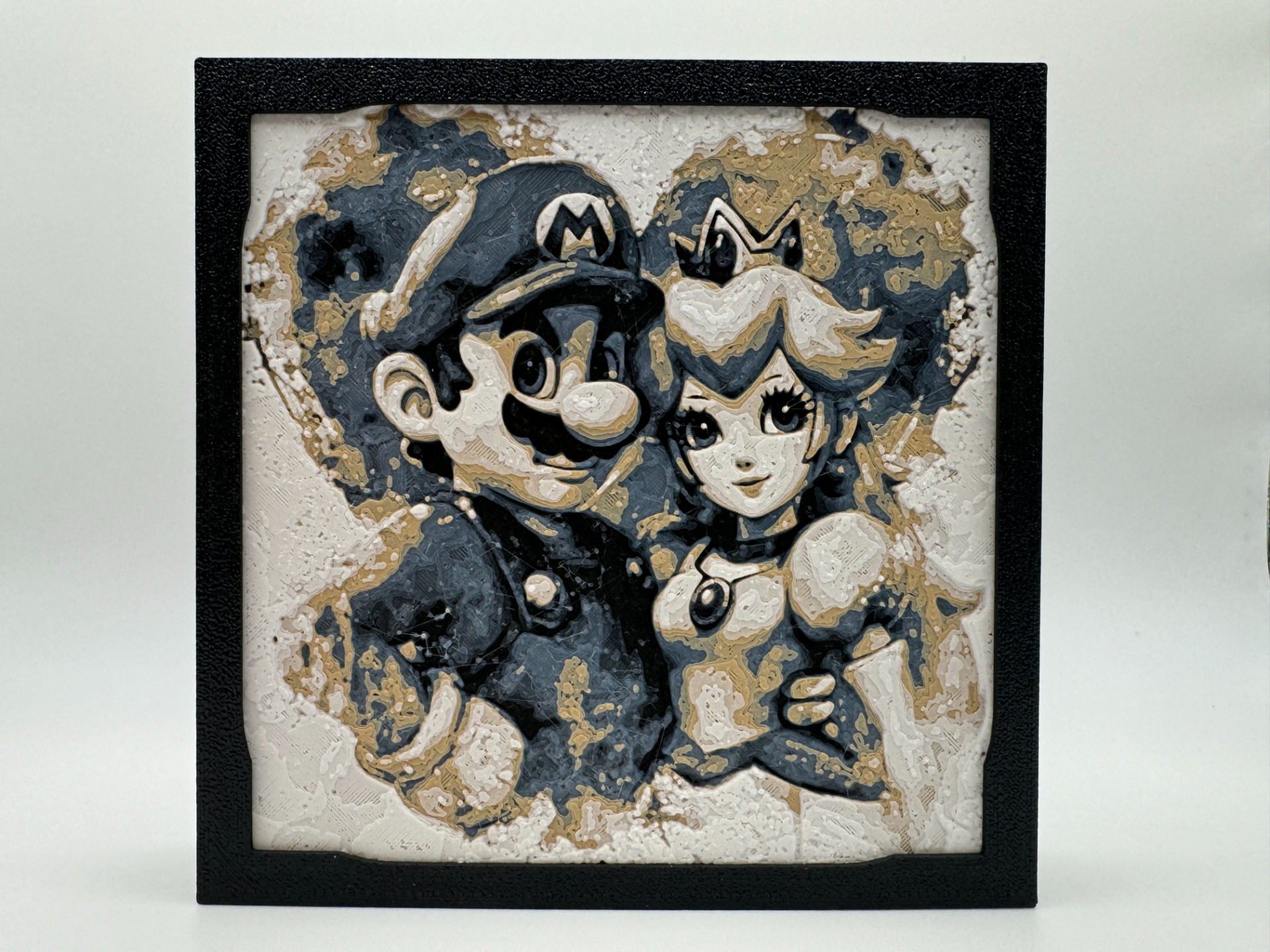 Mario and Princess Peach - Hueforge