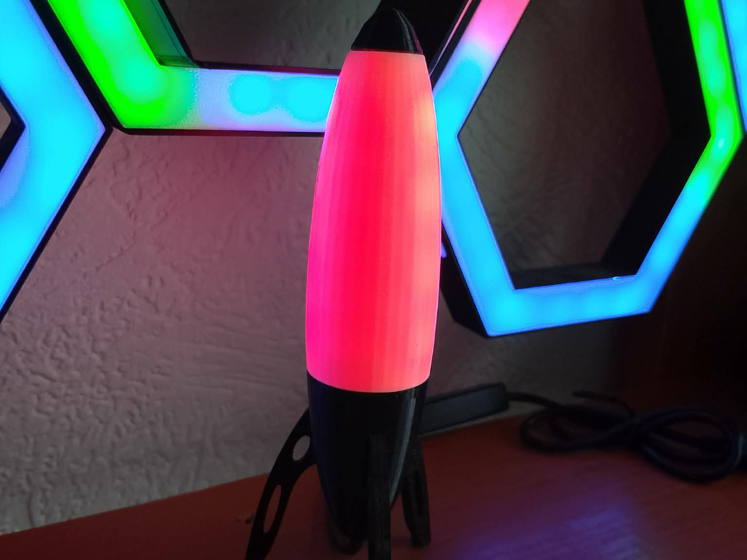 Rocket LED RGB Lamp Decorative Color-Changing Desk