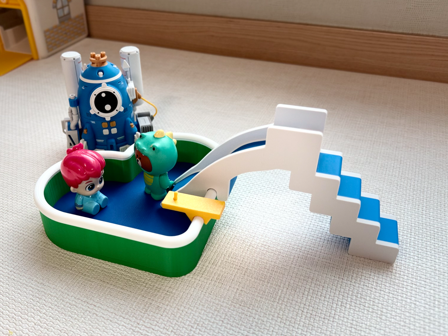 Toy Heart Pool + Slide + Diving Board Set