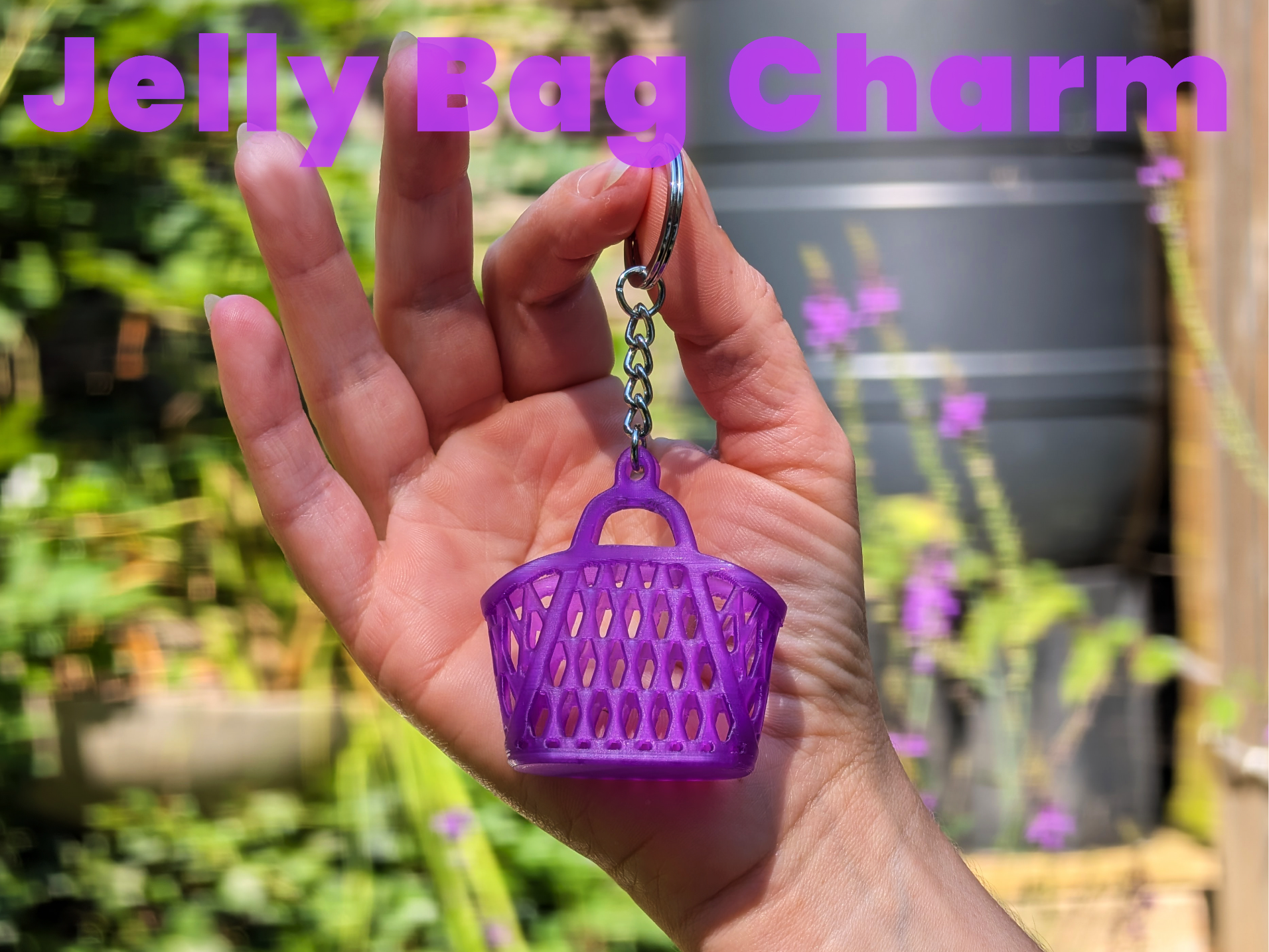 Mini Jelly Bag Charm Keychain