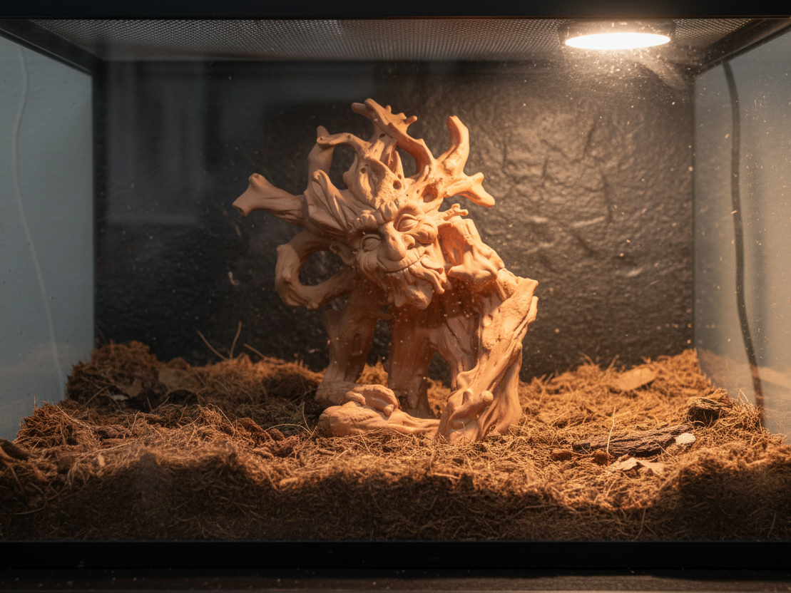 Green Man Vivarium Decor