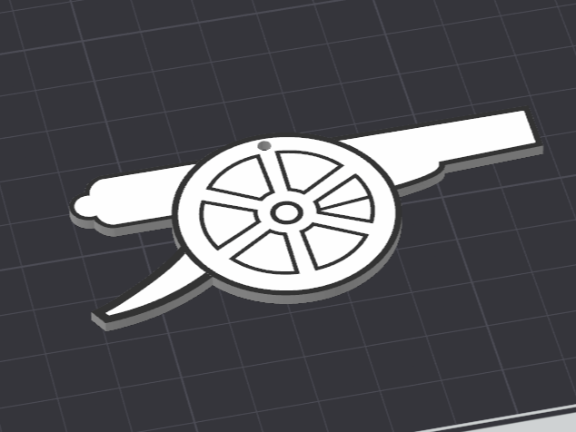 Arsenal canon keychain