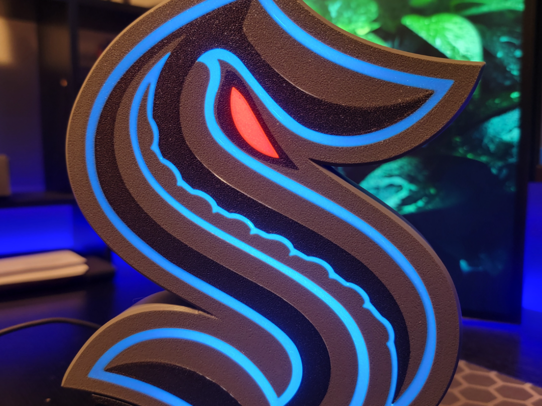 Seattle Kraken light box - third jersey