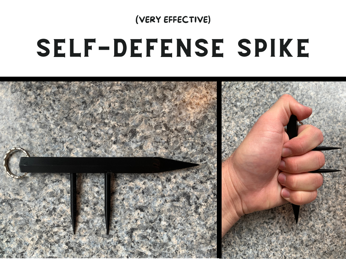 Self-Defense Spike Keychain for Knuckles