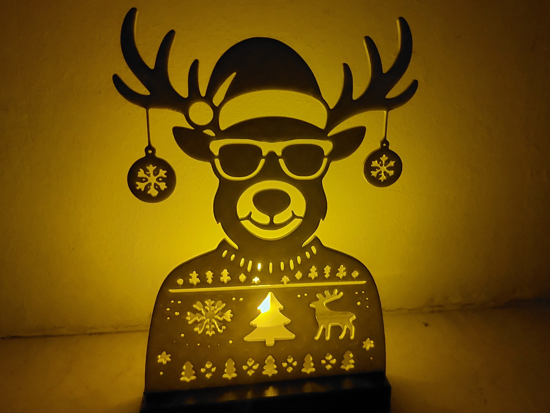Hipster christmas moose Hipster Weihnachtselch