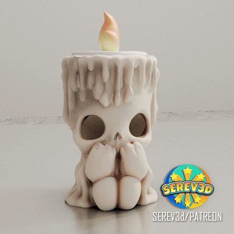 Cute Creepy Candle Holder -SEREV3d