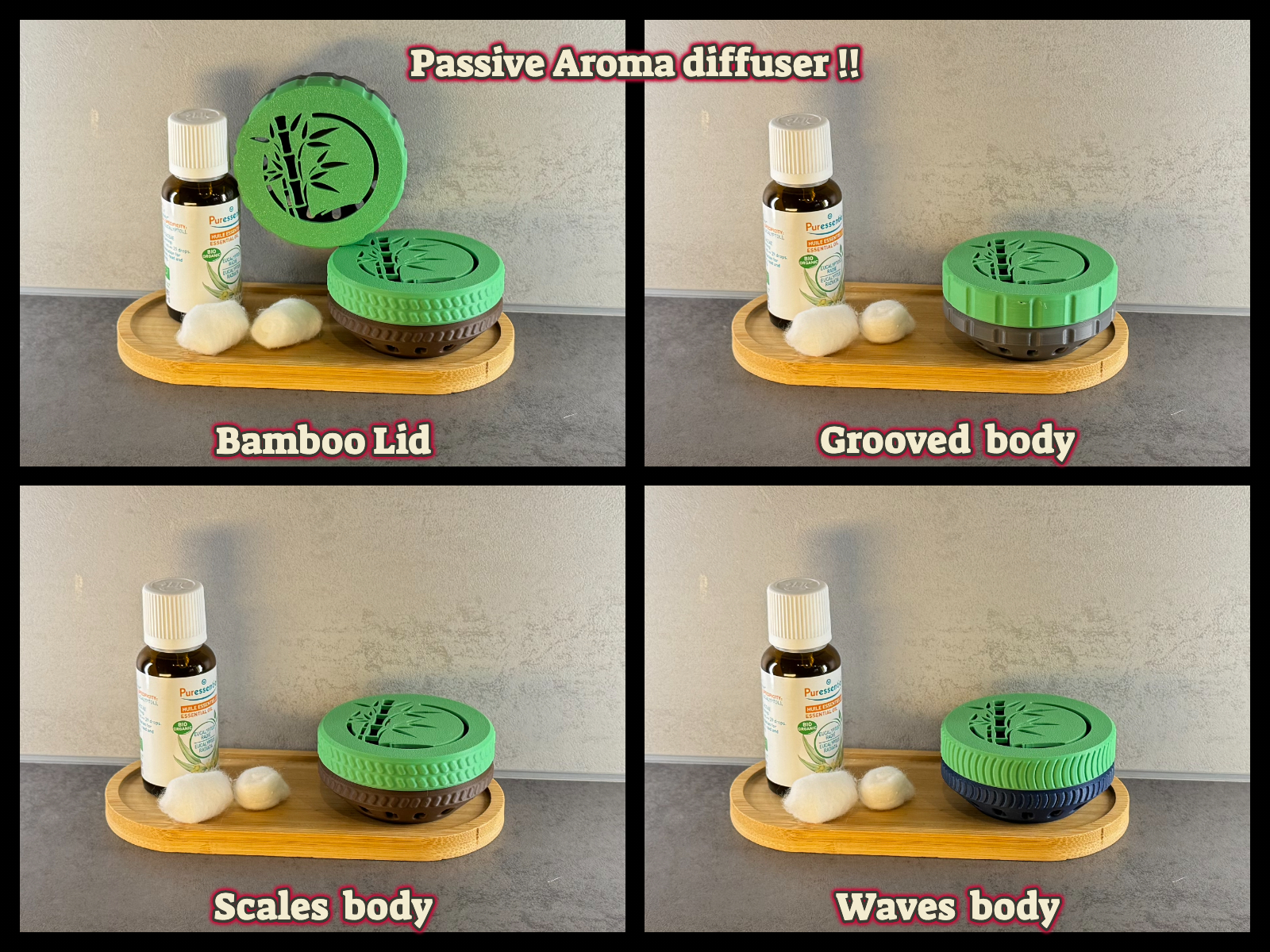 Diffuseurs d'huiles Essentielles - Bambou