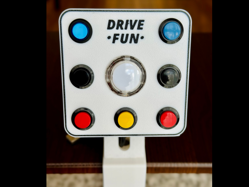 USB Button Box with Clamp Stand