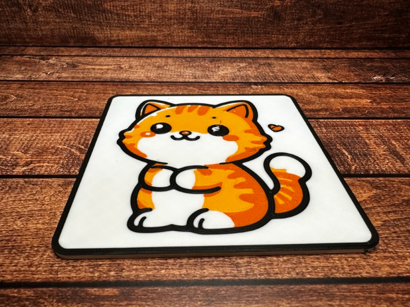 Cute Ginger Cat Drinks Coaster