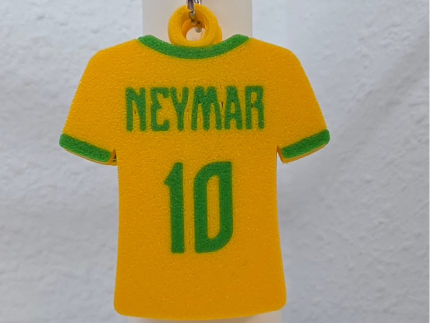 Chaveiro Camisa Seleção Brasileira Personalizável