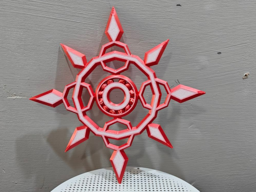 Print in Place Axel Finger Chakram Spinner