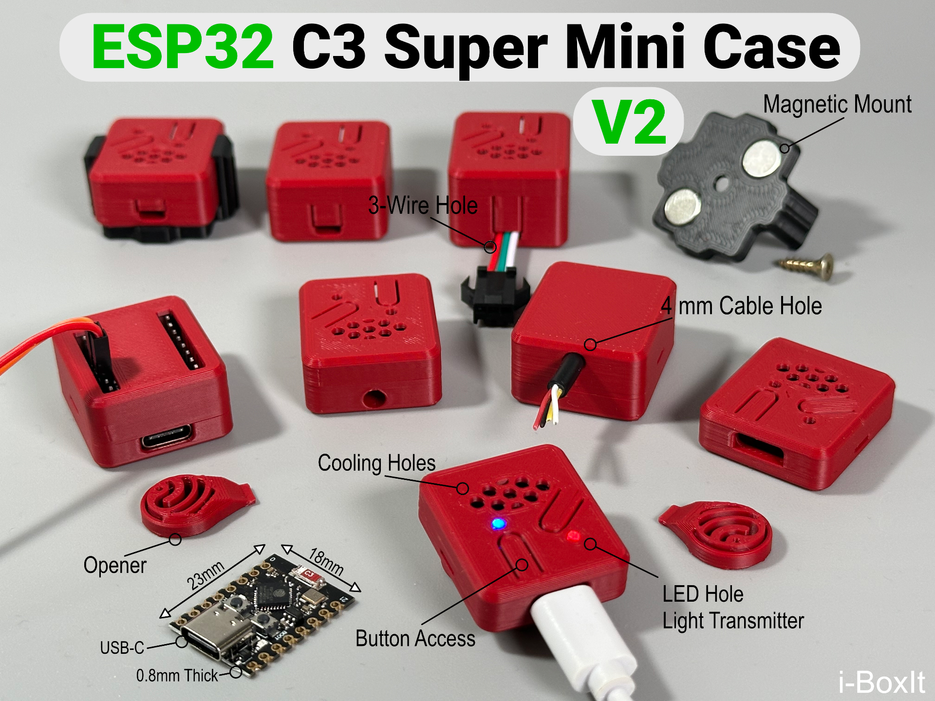 ESP32-C3 SuperMini Case | Options
