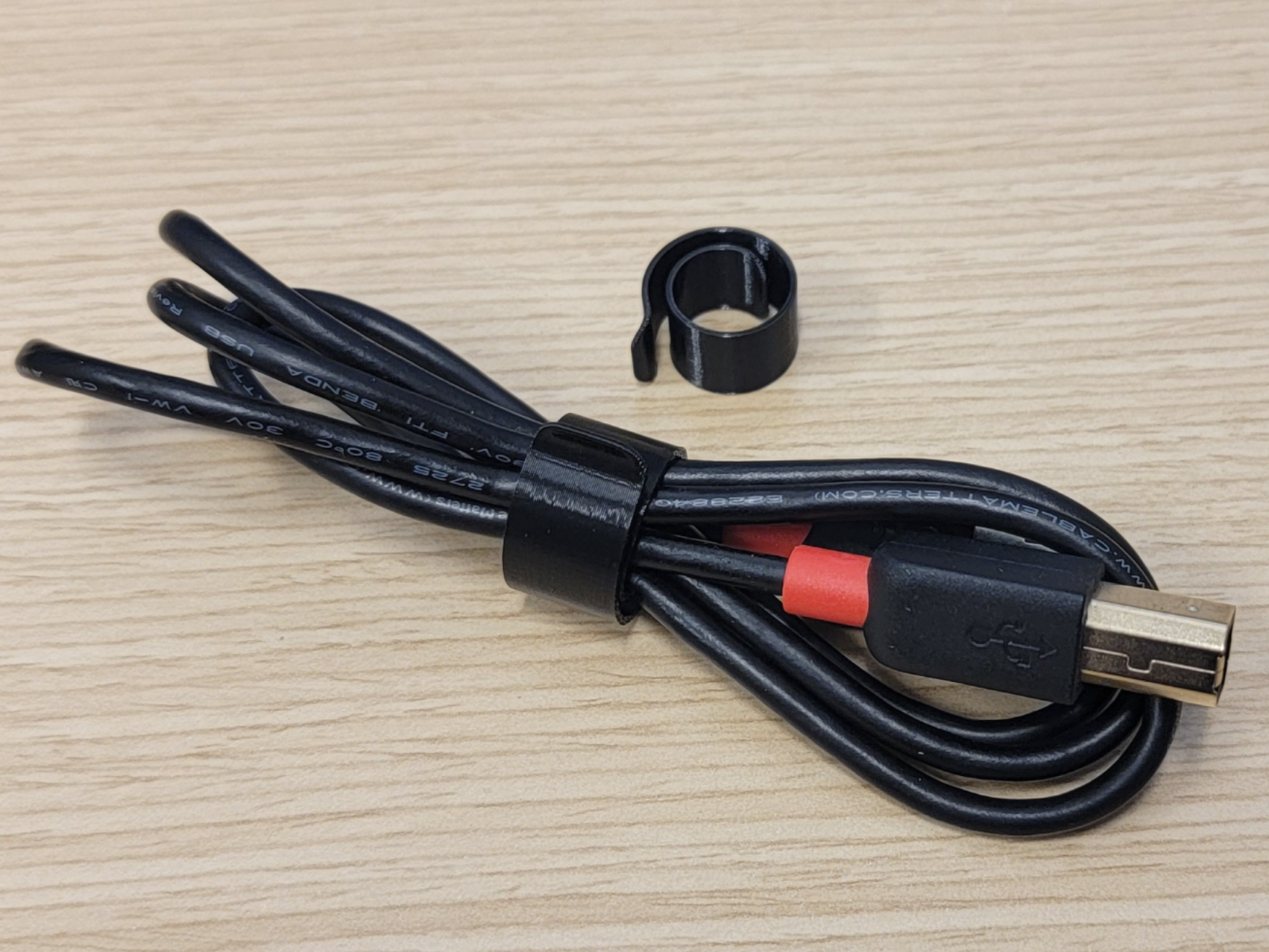 USB Cord Storage and Travel Clip