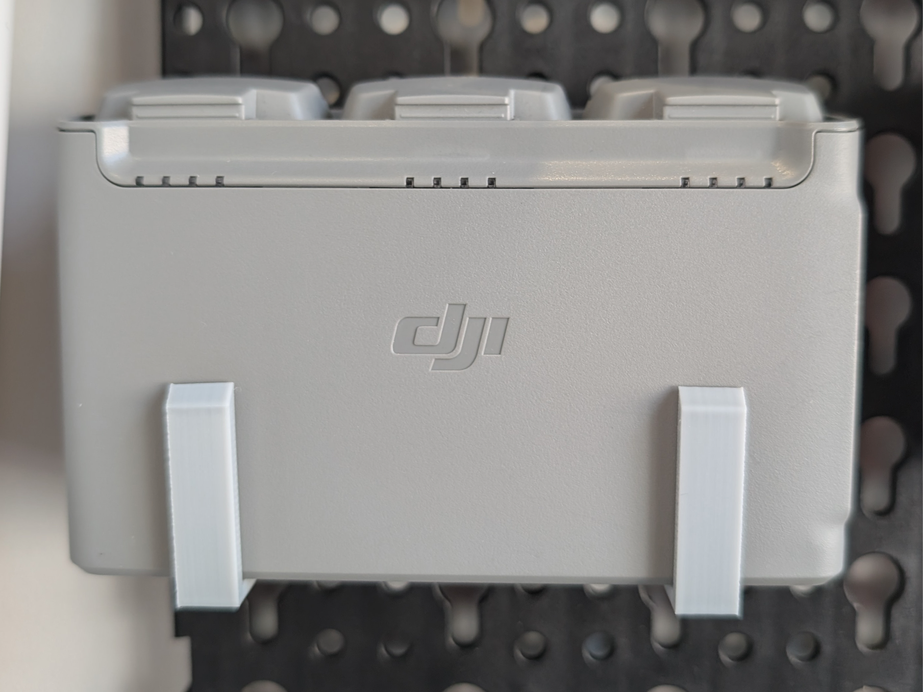 Lidl Pegboard - DJI Mini2 Charging Hub Hooks