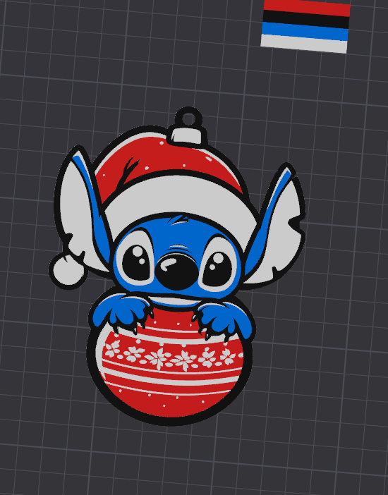 Stitch en Fête de Noël