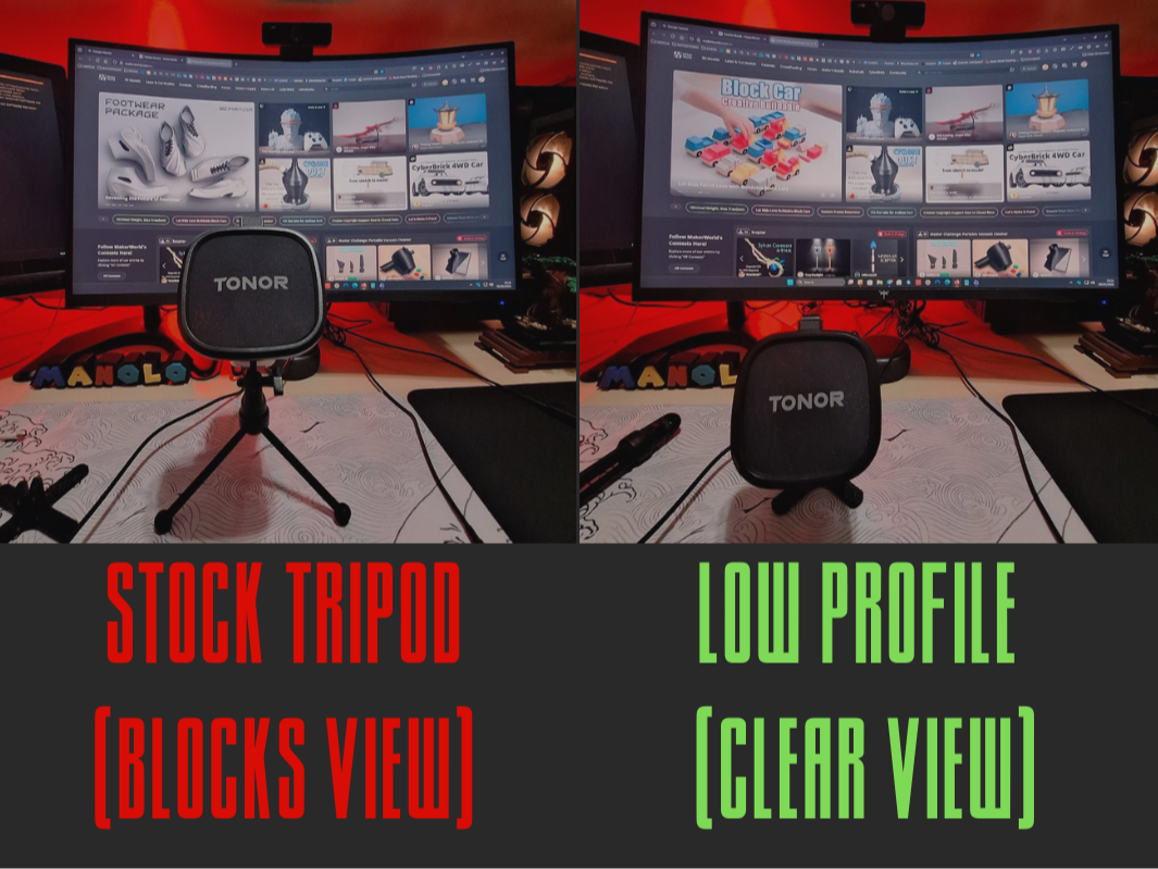 Tonor TC30: Low Profile Stand - Visibility Fix