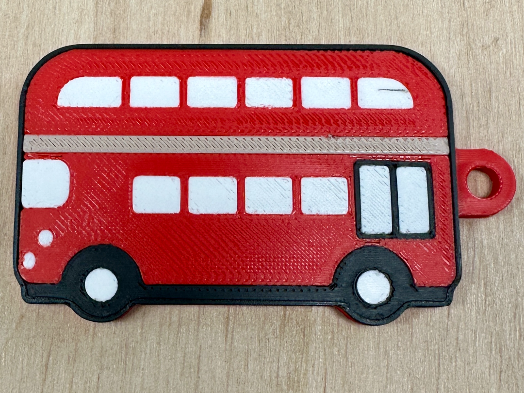 London Double-Decker Bus Keychain