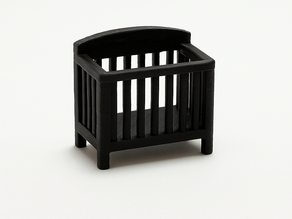 1:40 Scale Dollhouse Furniture – Crib