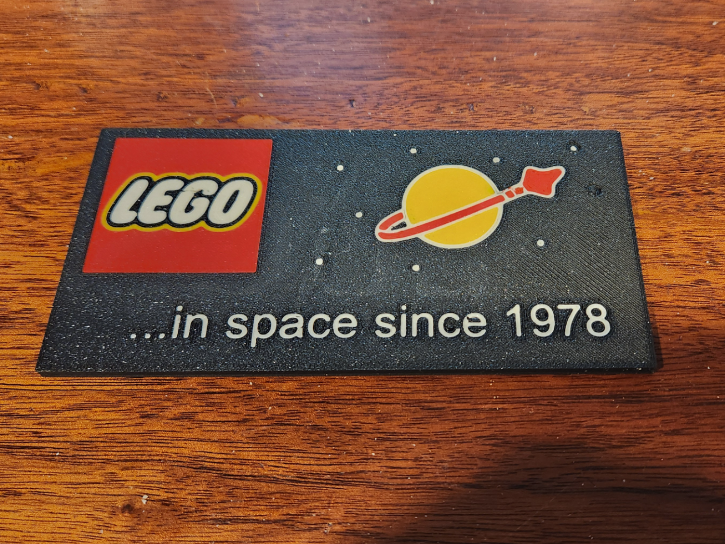 LE.GO SPACE PLAQUE 1978